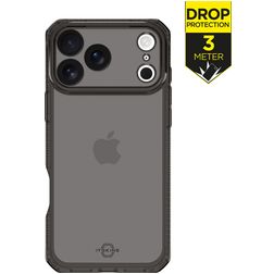 ITSKINS Level 2 SpectrumClear R iPhone 17 Pro Max Fleksibel TPU Bagsidecover Stødsikkert - Smoke