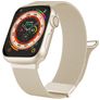 Mobigear Luxury Loop Correa Milanesa Cierre magnético para Apple Watch - 49/46/45/44 mm - Blanco estrella