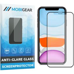 Mobigear Premium iPhone 11 Pro Max Cristal templado Protector de pantalla Antirreflejos - Compatible con fundas - Negro