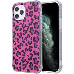 Mobigear Leopard iPhone 12 Pro Max TPU flexível Capa traseira - Rosa