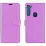 Mobigear Classic Motorola One Fusion Plus Pungetui med Seddelrum - Lilla