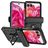Mobigear Armor Ring Motorola Razr 50 Hårdt Bagsidecover Stødsikkert med ringholder - Sort