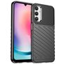 Mobigear Groove Samsung Galaxy A24 TPU flexible Carcasa - Negro