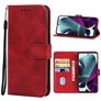 Mobigear Wallet Motorola Edge S30 Lompakkokotelo + Setelitasku - Punainen