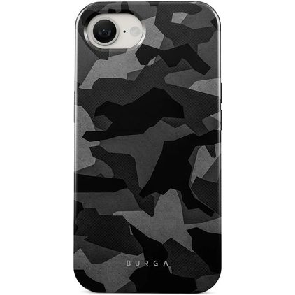 Burga Tough iPhone 17e Hard Case Back cover Shockproof - Night Black Camo