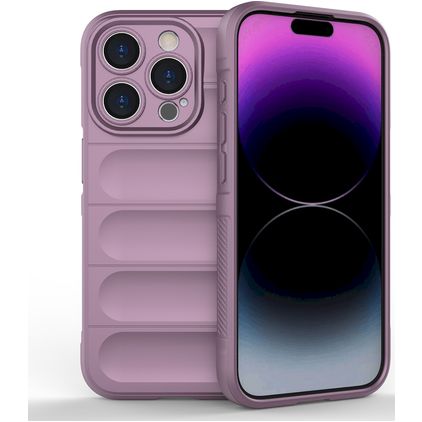 Mobigear Bumpy iPhone 15 Pro Flexibel TPU Skal - Lila