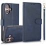 Mobigear Wallet iPhone 16 Funda tipo libro 2 en 1 con carcasa extraíble Cartera - Azul
