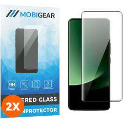 Mobigear Premium Xiaomi 13 Ultra Vetro Protezione schermo - Compatibile con le cover - Nero (confezione da 2)