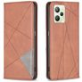 Mobigear Rhombus Slim Realme C35 Wallet case - Brown