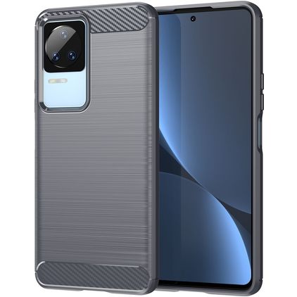 Mobigear Brushed Slim POCO F4 Joustava TPU Suojakuori - Harmaa