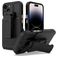 Mobigear Explorer iPhone 14 Pro Max Hardcase Back cover Antiurto con supporto - Nero