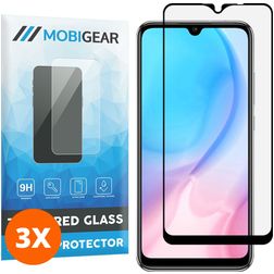 Mobigear Premium Xiaomi Redmi 9C Glas Skærmbeskytter - Case Friendly - Sort (3-pak)