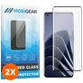Mobigear Premium OnePlus 11 Tempered Glass Screen Protector - Case Friendly - Black (2-Pack)