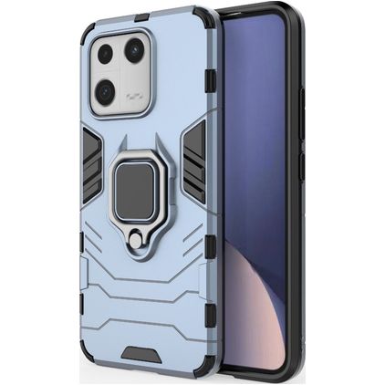 Mobigear Armor Ring Xiaomi 13 Hårdt Bagsidecover Stødsikkert med ringholder - Marineblå