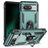 Mobigear Armor Ring Google Pixel 8a Funda Plástico rígido Carcasa Antigolpes con anillo - Verde oscuro
