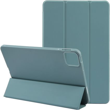 Mobigear Tri-Fold Gel iPad Pro 11 polegadas (2024) TPU / Pele sintética Capa livro - Verde