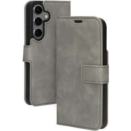 Mobiparts Classic Wallet Samsung Galaxy S24 Cover a libro portafoglio - Granite Grey