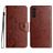 Mobigear Flowers Samsung Galaxy A56 Funda tipo libro Cartera - Marrón