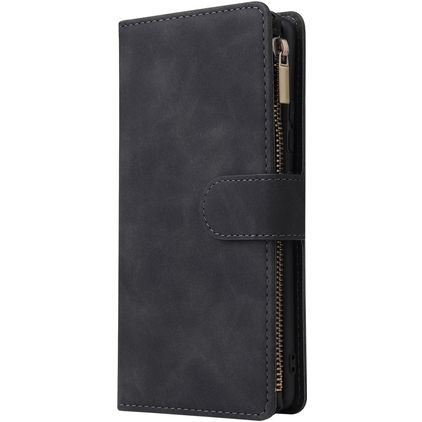 Mobigear Zipper Samsung Galaxy S10 Lite Wallet case - Black