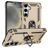 Mobigear Armor ring Samsung Galaxy S25 Plus Funda Plástico rígido Carcasa Antigolpes con anillo - Dorado