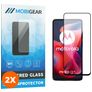 Mobigear Premium Motorola Moto G24 Cristal templado Protector de pantalla - Compatible con fundas - Negro (pack de 2)