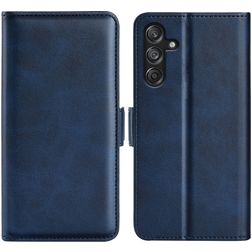 Mobigear Slim Magnet Samsung Galaxy M55 Plånboksfodral med sedelfack - Mörkblå
