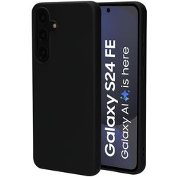 Mobiparts Samsung Galaxy S24 FE Silikone Bagsidecover - Sort