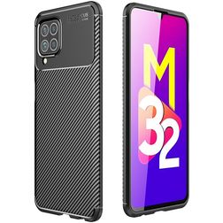 Mobigear Racing Samsung Galaxy M32 4G TPU flexible Carcasa - Negro