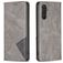 Mobigear Rhombus Slim Samsung Galaxy A24 Wallet case - Grey