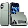 Mobigear Card iPhone 18 Hårdt Bagsidecover Stødsikkert med kortholder - Dark Green