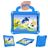 Mobigear Football iPad Air 11 polegadas (2026) Espuma EVA Capa traseira + Alça de ombro + Suporte - Azul