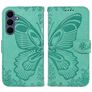 Mobigear Butterfly Samsung Galaxy S26 FE Pungetui med Seddelrum - Grøn