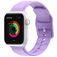 Mobigear Dashed Silikon Apple Watch Armband Spänne - 42/41/40/38 mm - Lila