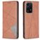 Mobigear Rhombus Slim HONOR 200 Lite Funda tipo libro - Marrón