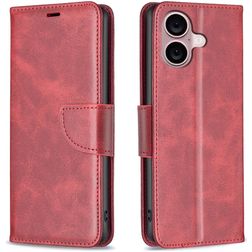 Mobigear Excellent iPhone 16 Plus Pungetui med Seddelrum - Rød