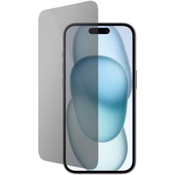 Mobiparts iPhone 15 Vetro Protezione schermo Privacy - Compatibile con le cover