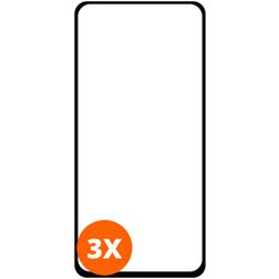 Mobigear Premium Motorola Moto G8 Power Tvrzené sklo Ochrana displeje - kompatibilní s pouzdry - Černá (3 ks)
