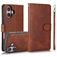 Mobigear Wallet iPhone 16 Plus Capa livro 2 em 1 com capa traseira amovível Carteira - Castanho
