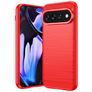 Mobigear Brushed Slim Google Pixel 11 Pro XL TPU flexível Capa traseira - Vermelho