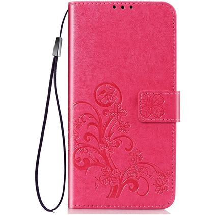 Mobigear Clover Huawei P40 Pro Pungetui med Seddelrum - Lyserød