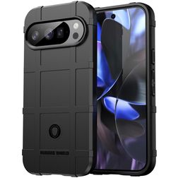 Mobigear Rugged Shield Google Pixel 10 Pro Flexibilní TPU Zadní kryt odolný proti nárazům - Černá