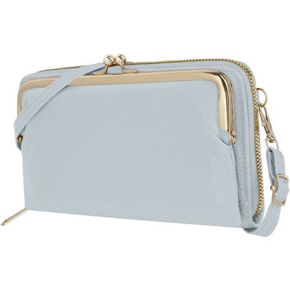 Antonio Fonzo Crossbody Clutch Snap Phone bag - Large - Grey