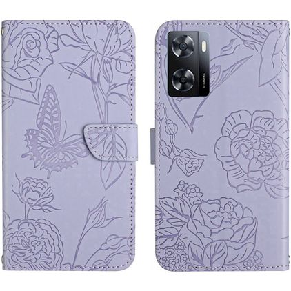 Mobigear Butterfly Realme Narzo 50 5G Funda tipo libro Cartera - Morado