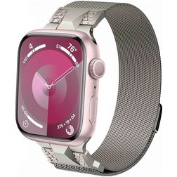 Mobigear Mecha Loop Milanese Apple Watch Strap Magnetic closure - 49/46/45/44 mm - Starlight