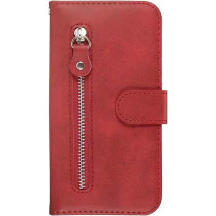 Mobigear Zipper Samsung Galaxy S20 Funda tipo libro Cartera - Rojo
