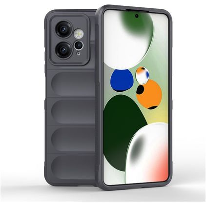 Mobigear Bumpy Xiaomi Redmi Note 12 Flexible TPU Back cover - Charcoal