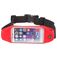 Mobigear Belt Portamóvil para correr Neopreno Funda deportiva Riñonera (max 14 cm x 7 cm) - Rojo