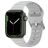 Mobigear Bumpy Silicone Apple Watch Cinturino Fibbia ad ardiglione - 42/41/40/38 mm - Grigio