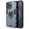 Mobigear Armor Ring iPhone 13 Pro Funda Plástico rígido Carcasa Antigolpes con anillo - Azul