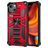 Mobigear Armor Stand iPhone 13 Pro Max Hard Case Back cover Shockproof with Stand - Red